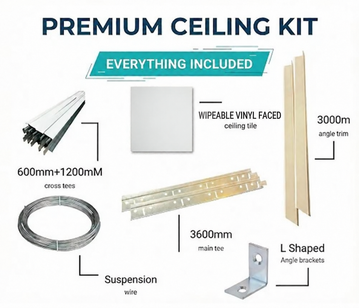 complete suspended ceiling kit