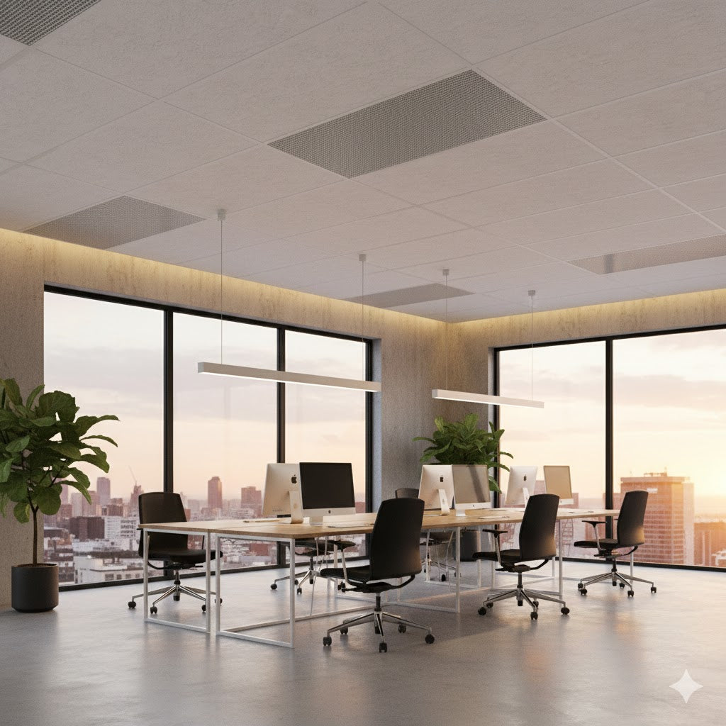 1200 x 600mm White Eggcrate Louvre – Ventilation Grille